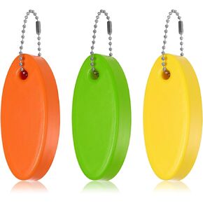 3 PCS FOAM سلسلة المفاتيح العائمة ، خيمة مفاتيح القوارب العائمة مقاومة للماء حلقة مفتاح ركوب الأمواج للسباحة في قوارب الكاياك السباحة