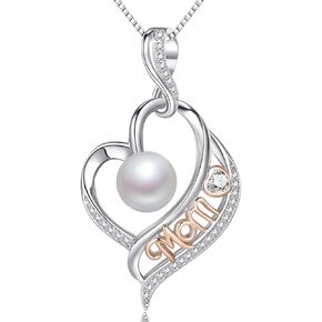 Mothers Day Gifts for Mom -Grandma Mom from Daughter Son, Gifts for Wife Nana Mother Birthday-Christmas Day for Women Her Jewelry Gift, Pearl Necklaces
