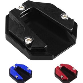 Universal Scooter Motorcycle Bike Kickstand Extender Foot Side Stand Extension Pad Support Plate Anti-skid Enlarged Base (Black)
