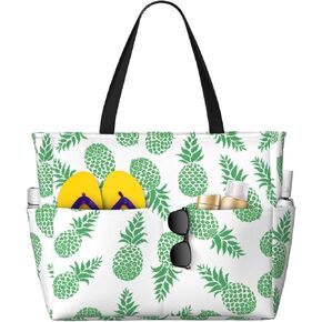 Beach Tote Bag for Women Beach Bag Waterproof and Sandproof Tote Bag with Wet Bag Large Travel Bag for Weekend Travel
