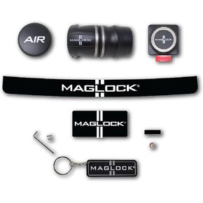 Maglock Complete Magnetic Forced Fresh Air Helmet Coupling System Safe Quick Connect and Detach with Keychain