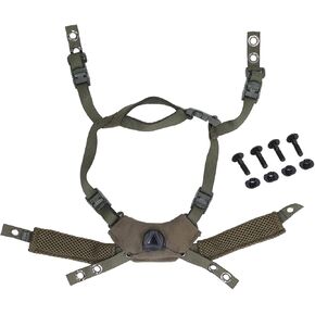Bewinner Wendy Helmet Dial Suspension System With Adjustable Chin Strap, Tactical Airsoft Accessory for Hunting Explorer Advanced Fast Helmet Outdoor Use