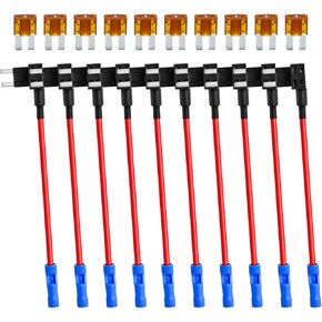 MuHize 4 Types 12V Add-a-Circuit Adapter and Fuse Kit - Fuse Tap Fuse Holder with MICRO2 Mini ATC ATS Low Profile Tap dapter for Cars Trucks Boats (12 Pack) in Kuwait