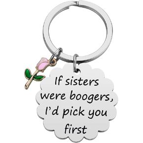iJuqi Sister Christmas Gifts from Sisters - Big Middle Little Sisters Keychain Birthday Gifts for Sister