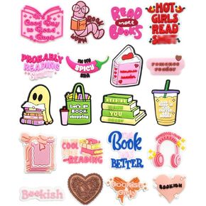 LUCLA Cute Shoe Charms for Women Men Adults, Trendy Charms for Shoe Clog Sandals Wristband Bracelet, Shoe Decorations Accessories Party Favors Birthday Gifts