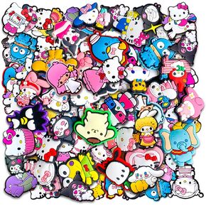 Zanerolan 40 60Pcs Shoe Decoration Charms for Clog, Cute Cartoon Charms Accessories for Shoes