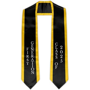 First Generation Graduation Stole Sash 72'' Long Class of 2025 Graduation Sash for Graduation Gift