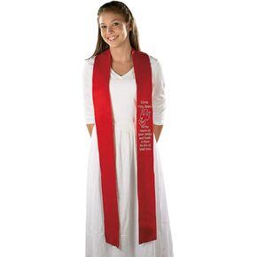 Autom Confirm Stole: HOLY Spirit RED