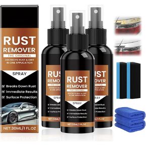 Nexa Rust Remover Cleaner Hight Duty Duty Metal ، مزيل الصدأ للترقية للمعادن ، رذاذ مزيل وصمة عار الصدأ متعددة الأغراض ، تفاصيل مزيل الحديد ، سباية الصدأ الشاق للمعادن (30 مل*3pcs)