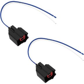 2 Pieces 2 Pin Repair Plug Connector Compatible with Ford Compatible with Jaguar XF 2008-2024 Windscreen Washer Pump Restore Pump Connection