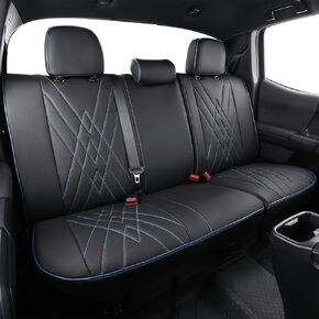 EKR Custom Fit Tacoma Car Coves for Select Toyota Tacoma (البنزين) 2024 2025 Double Cab SR ، SR5 ، TRD Sport ، TRD Off -Road ، مجموعة محدودة ، الجلود (أسود)