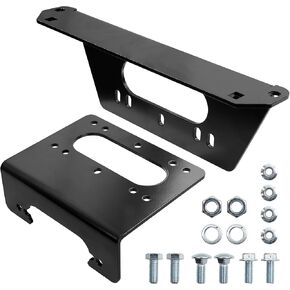 101480 Winch Mount - متوافق مع Polaris Ranger XP 1000 Models (2018+) - Polaris Ranger Winch Mount مع مسحوق أسود مغلف