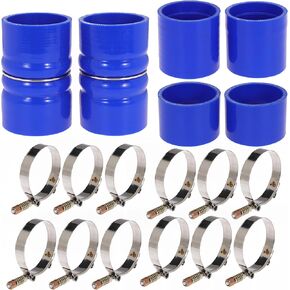 7.3 Hose Boot Kit for Ford F250 F350 7.3L Diesel 1999 2000 2001 2002 2003 with T Bolt Clamp Blue