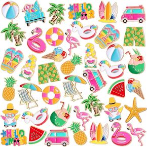Hoteam 60 Pcs Enamel Pins Bulk Funny Cute Cartoon Pin Holiday Label Pins for Party Festival Gifts Craft Clothing Decoration