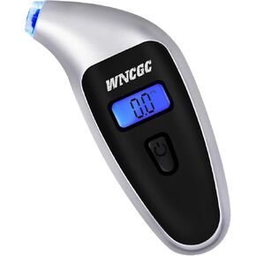 مقياس ضغط الإطارات الرقمية 0-150 PSI ، 4 إعدادات تخزين حشوات لشاحنة السيارات Motocycles الدراجات LCD (رمادي)