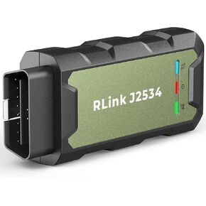 TOPDON RLink J2534 Pass-Thru Programmer, OEM Reprogramming and Diagnostic Tool, Enhanced J2534 VCI, Supports J2534/D-PDU/CAN-FD/DoIP, Compatible with 17+ Vehicle Brands, No OE Software Provided
