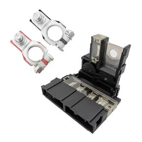 البطارية Fuselink Fuse 24380-79913 2438079913 مع محطة بطارية إيجابية 24340-7F000 متوافق مع Infiniti FX35 FX45 G35 FIT لنيسان 350Z NV200