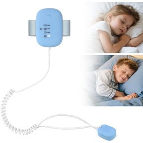 Boys, Girls, Children's bedwetting Alarm, Loud Sound and Strong Vibration, USB Charging Bedpan Alarm, Children's, Adult bedwetting Sensor-Blue
