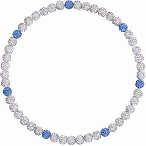 Baseball Beaded Necklace for Men, Bling Ice 16in/18in/20in Shiny Collection Baseball Chain, Glitter Rhinestone Sparky Inspired Discoball Drip Baseball Necklaces Gifts for Player Team Lovers