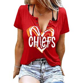 قميص لعبة البيسبول نساء: Day Day Rigts Baseball v Neck Tshirt Gameday T Shirt Baseball Tops Shirt Sleeve Tops