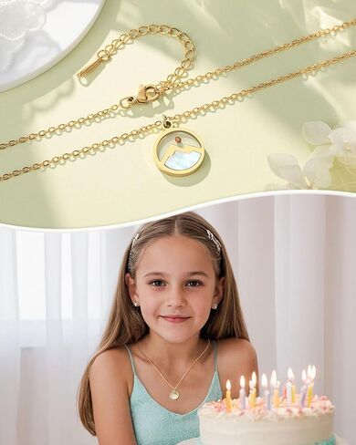 Happy 11th 13th 14th 16th Birthday Gifts Gold Moving Mountains Mustard Seed Necklace for Women Girls in Kuwait