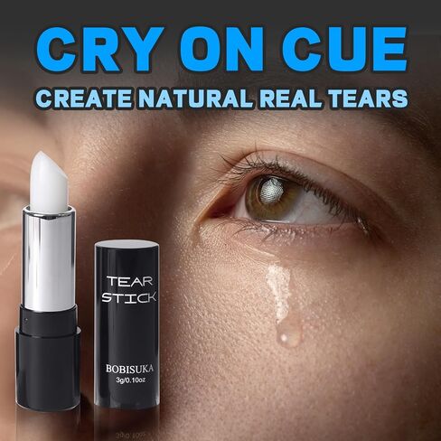 BOBISUKA Tear Stick with Natural Menthol For Actors & Actresses, Professional Cry Stick with Real Tear On Cue Ideal for SFX Makeup, Film, Theatre, TV Acting, Performance and Stage in Saudi Arabia