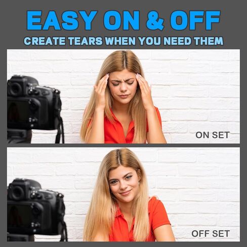 BOBISUKA Tear Stick with Natural Menthol For Actors & Actresses, Professional Cry Stick with Real Tear On Cue Ideal for SFX Makeup, Film, Theatre, TV Acting, Performance and Stage in Saudi Arabia