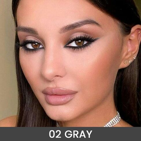 Kaely 2Pcs Black Brown Gel Eyeliner Pencil, Natural Black Eyeliner Cream for Waterline, Crayon Eye Liner Waterproof Smudge Proof, Smokey Eye Eyeshadow Palette Halloween Makeup, delineador de ojos in Saudi Arabia