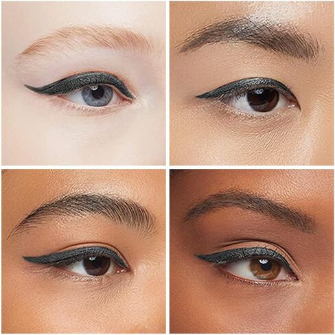 Kaely 2Pcs Black Brown Gel Eyeliner Pencil, Natural Black Eyeliner Cream for Waterline, Crayon Eye Liner Waterproof Smudge Proof, Smokey Eye Eyeshadow Palette Halloween Makeup, delineador de ojos in Saudi Arabia