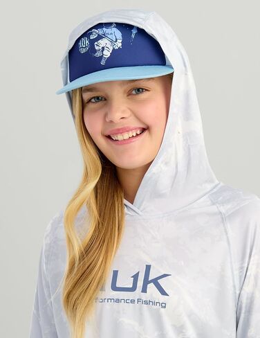 HUK Kids Pursuit Pattern Long Sleeve Shirt, Fishing Shirt for Kids in Saudi Arabia