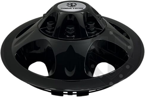 17BLK-G08-3500-BO 17" Glossy Black ABS Wheel Simulators for 2008-2010 GMC/Chevrolet 3500HD Dually (Full Simulator Set w/Silver Logos) in Saudi Arabia