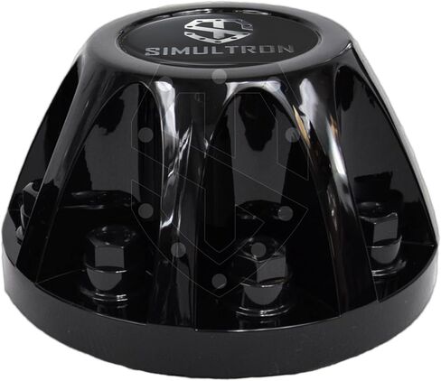 17BLK-G08-3500-BO 17" Glossy Black ABS Wheel Simulators for 2008-2010 GMC/Chevrolet 3500HD Dually (Full Simulator Set w/Silver Logos) in Saudi Arabia