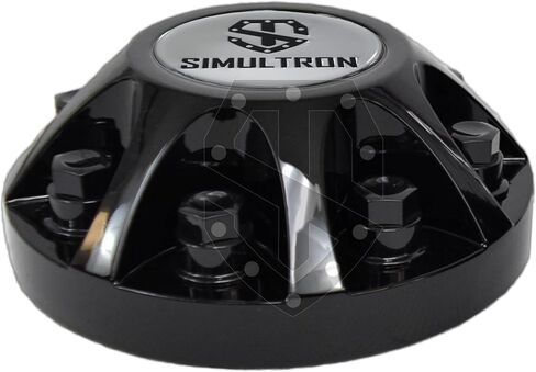 17BLK-G08-3500-BO 17" Glossy Black ABS Wheel Simulators for 2008-2010 GMC/Chevrolet 3500HD Dually (Full Simulator Set w/Silver Logos) in Saudi Arabia