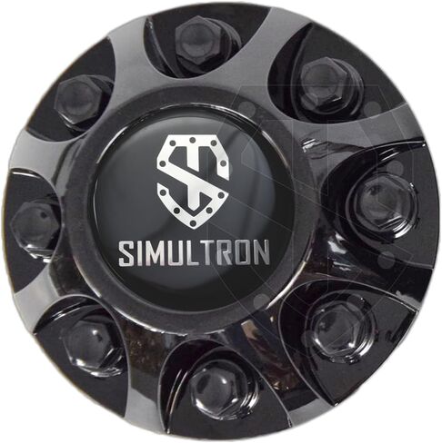 17BLK-G08-3500-BO 17 "محاكاة عجلات ABS Black Black لامع لعام 2008-2010 GMC/CHEVROLET 3500HD (مجموعة محاكاة كاملة مع شعارات الفضة) in Kuwait