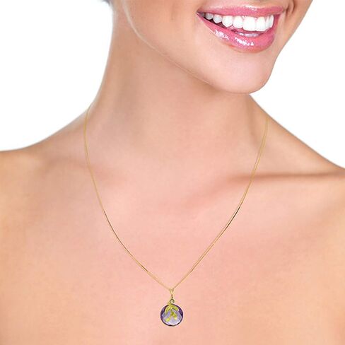 Galaxy Gold GG 5.32 ct 14k Solid White Rose Yellow Gold Necklace Checkerboard Cut Purple Amethyst Diamond 3211 in Saudi Arabia