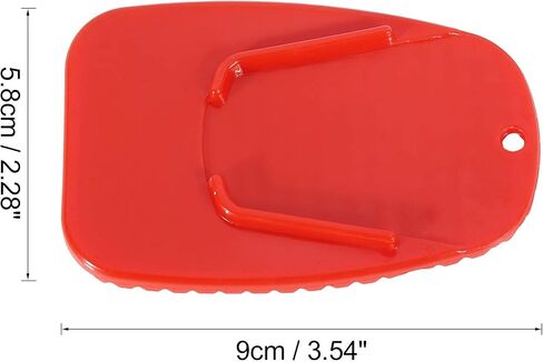 F FIERCE CYCLE 2pcs Motorcycle Kickstand Pad Support Plate Pad Parking Stand Side Stand Extension Pad Orange in Kuwait