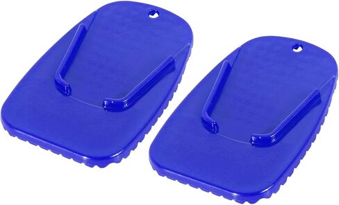 F FIERCE CYCLE 2pcs Motorcycle Kickstand Pad Support Plate Pad Parking Stand Side Stand Extension Pad Orange in Kuwait