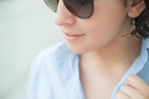 Delicate 24 g Silver Thin Nose Ring - 24 Gauge Hoop - 24g 7mm - 9mm Inner Diameter Slightly Adjustable in Saudi Arabia