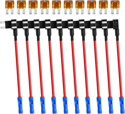 MuHize 4 Types 12V Add-a-Circuit Adapter and Fuse Kit - Fuse Tap Fuse Holder with MICRO2 Mini ATC ATS Low Profile Tap dapter for Cars Trucks Boats (12 Pack) in Saudi Arabia