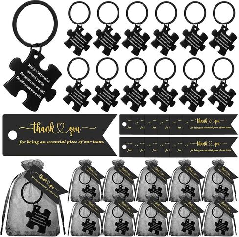 شكرًا لك Heychains Bulk Team Teampress Gifts with Thank Tag Organza Bag لموظف CNA in Kuwait