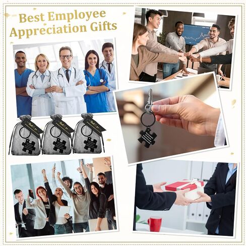 شكرًا لك Heychains Bulk Team Teampress Gifts with Thank Tag Organza Bag لموظف CNA in Kuwait