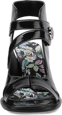 Chunky Gladiator Sandals for Women Summer Dressy High Heels Square Toe Block Sandalias Para Mujer Open Toe Faux Leather Strappy Outdoor Ladies Wedding 3 Inch Sandles in Saudi Arabia