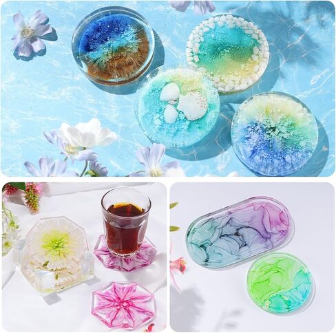 Alcohol Ink for Epoxy Resin LET'S RESIN Concentrated Alcohol Ink Set, 26 Vibrant Colors Alcohol-Based Resin Ink,Alcohol Paint Resin Dye for Resin Art, Tumblers, Resin Epoxy(Each 0.35oz) in Saudi Arabia