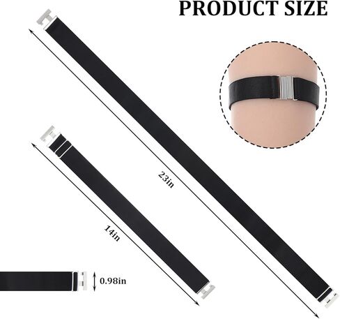 Vin Beauty 2 PCS حزام فخذ الفخذ المرأة ، حزام الرباط المرن المرن العالي مرن in Kuwait