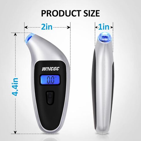 Digital Tire Pressure Gauge 0-150 PSI, 4 Settings Stocking Stuffers for Car Truck Motocycles Bicycle Backlit LCD (Grey) in Saudi Arabia