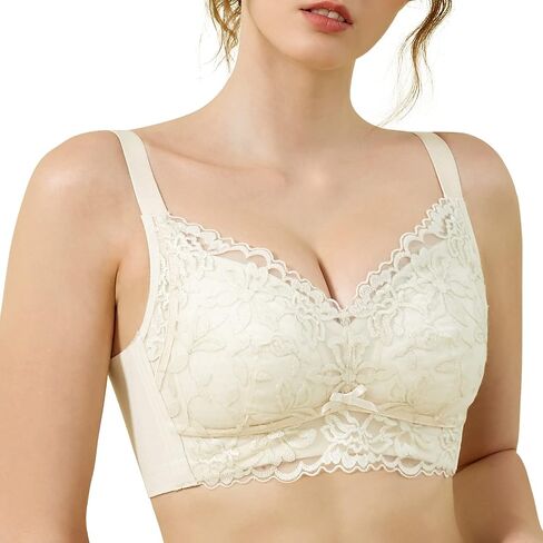 AILIVIN Luxury Embroidery Full Coverage Wireless Non Padded Women's Minimizer Bra 32-40(B-DD) in Saudi Arabia