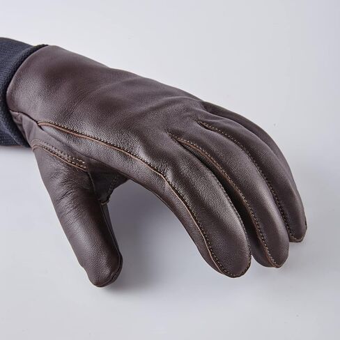 OOZi Leather Gloves for Men Women, Black, Waterproof Thermal Cold Weather Gloves for Driving Riding in Saudi Arabia