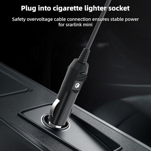 Starlink Mini 12V Power Cable 3M/9.8FT, Waterproof Car Adapter, Heavy Duty Cigarette Lighter Adapter, Car Charger in Saudi Arabia