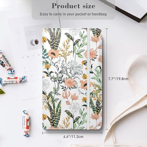 Floral Business Card Book Holder Organizer for Women, 240 Card Capacity, Stylish Name Card and Credit Card Holder for Professionals (Flower-Grass) in Saudi Arabia