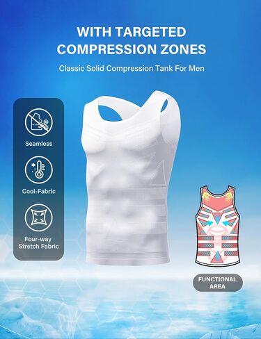 Arjen Kroos Men's Men's Classic Compression Compression Tank Top Soft Ice Silk Silk Comply Shaper Minshirt in Kuwait